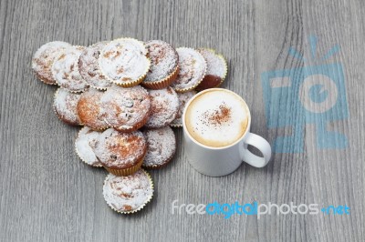 Muffins And Coffee Stock Photo