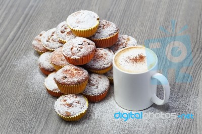 Muffins And Coffee Stock Photo