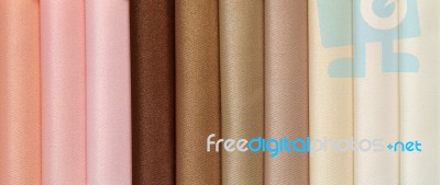 Multi Color Fabric Texture Samples Stock Photo