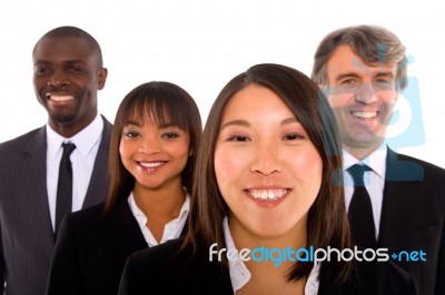 Multi Ethnic Business Team Stock Photo