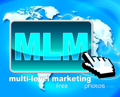 Multi Level Marketing Represents Web Site And Www Stock Image