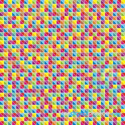 Multicolor Mosaic Of Triangles Stock Image