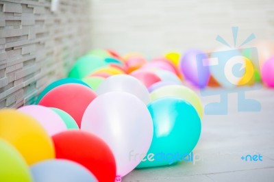 Multicolored Balloons Stock Photo