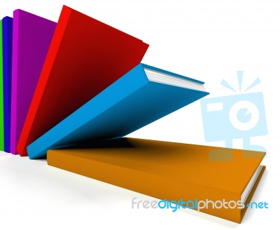 Multicolored Books Stock Image