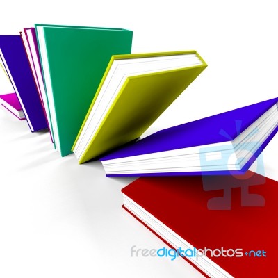 Multicolored Books Stock Image