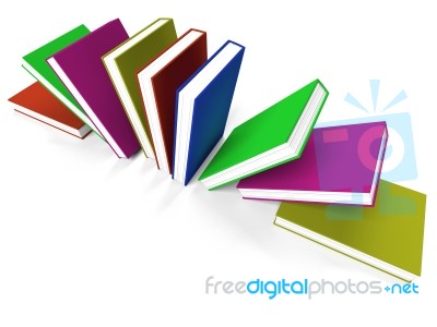 Multicolored Books Stock Image