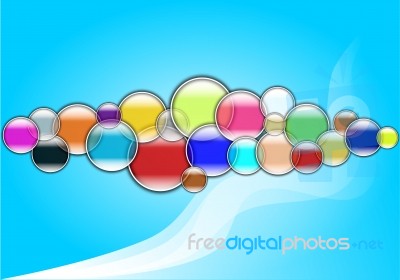 Multicolored Bubble Background Stock Image