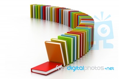 Multicolored Hardcover Books Stock Image