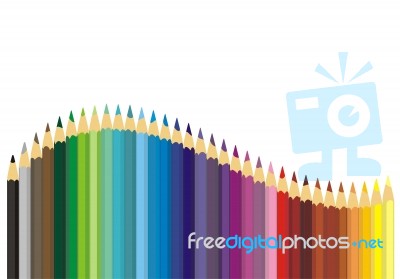 Multicolored Pencil Stock Image