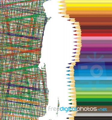 Multicolored Pencil Stock Image