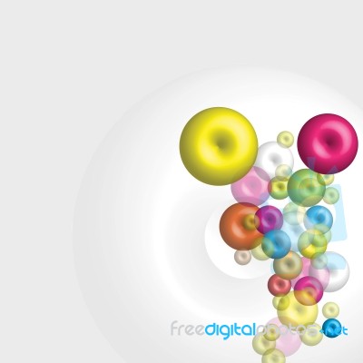 Multicolored Round Background Stock Image