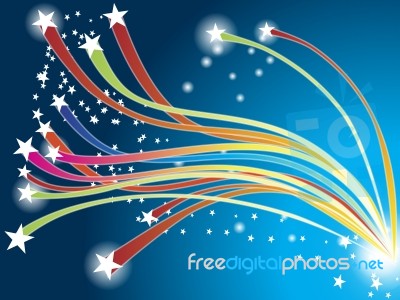 multicolored Stars Background Stock Image