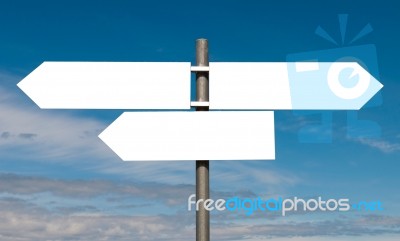 Multidirectional Sign Stock Photo