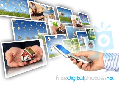 Multimedia Concept Stock Photo