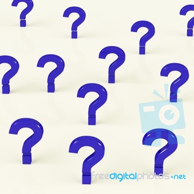 Multiple Question Marks Stock Image