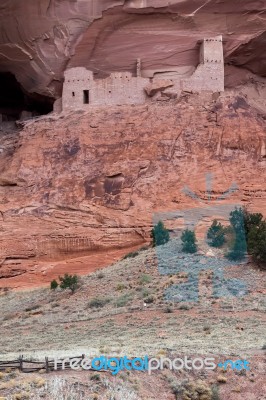 Mummy Cave Ruins Canyon Del Muerto Stock Photo