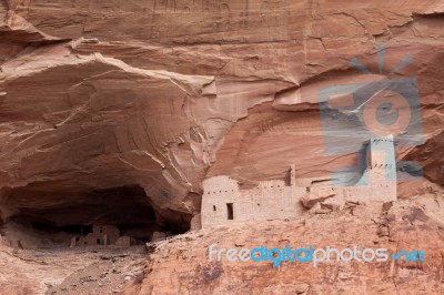 Mummy Cave Ruins Canyon Del Muerto Stock Photo