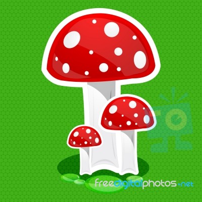 Mushroom Icon Stock Image