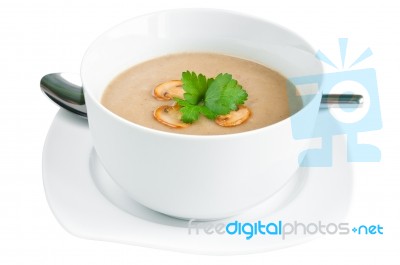 Mushroom Soup Stock Photo