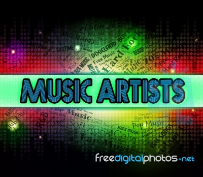 Music Artists Shows Sound Track And Audio Stock Image