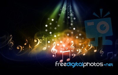 Music Background Stock Image