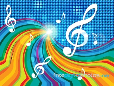 Music Background Indicates Text Space And Artistic Stock Image