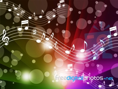 Music Background Meaning Singing Instruments And Notes
 Stock Image