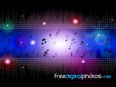 Music Background Means Classical Blues Or Rock
 Stock Image