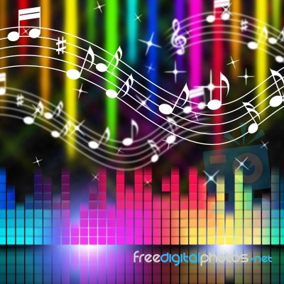 Music Background Means Playing Singing And Musical
 Stock Image