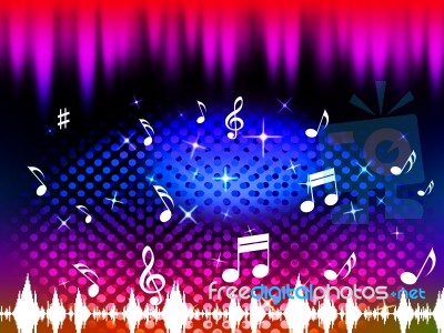 Music Background Means Singing Dancing Or Melody
 Stock Image