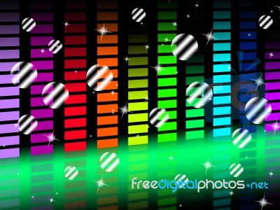 Music Background Shows Singing Harmony And Pop
 Stock Image