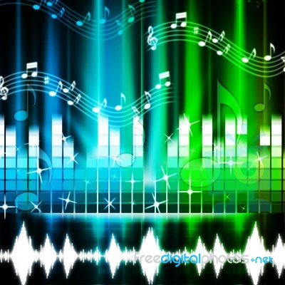 Music Background Shows Songs Harmony And Melody
 Stock Image