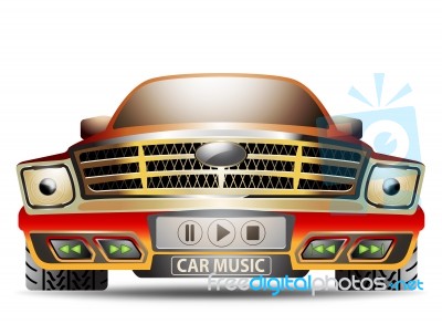 Music Car Stock Image