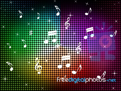 Music Color Background Means Jazz Classical And Notes
 Stock Image