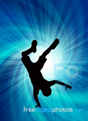 Music Dance Acrobatic Stock Image