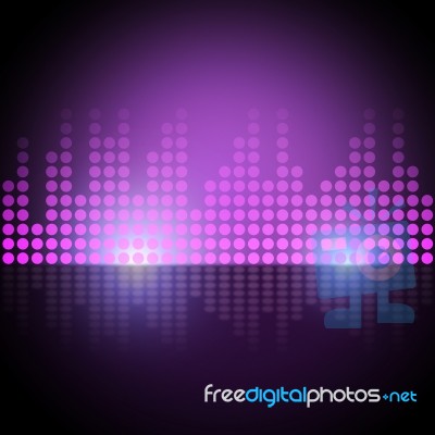 Music Equalizer Background Means Electronic Beats Display
 Stock Image