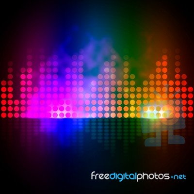 Music Equalizer Background Shows Pulse Track Or Sound Frequency
… Stock Image