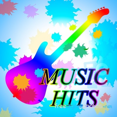 Music Hits Shows Sound Track And Audio Stock Image