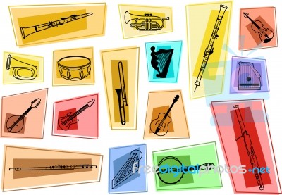 Music Icons Stock Image