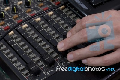 Music Mixer Stock Photo