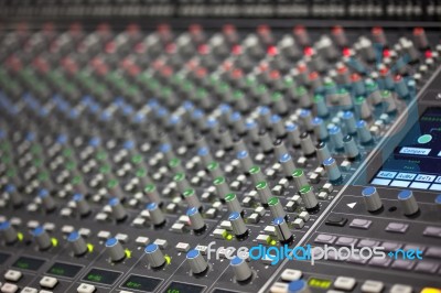 Music Mixer Stock Photo