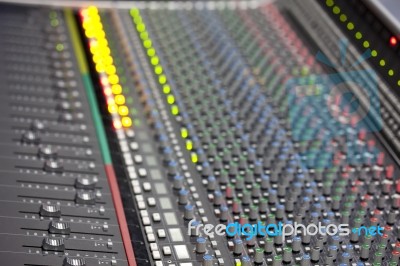 Music Mixer Stock Photo