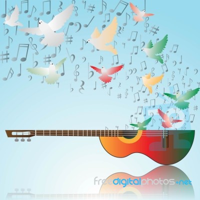 Music Of Peace Stock Image