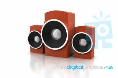 Music Speaker Stock Image