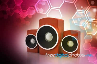 Music Speaker Stock Image