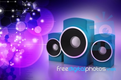 Music Speaker Stock Image