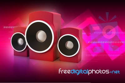 Music Speaker Stock Image