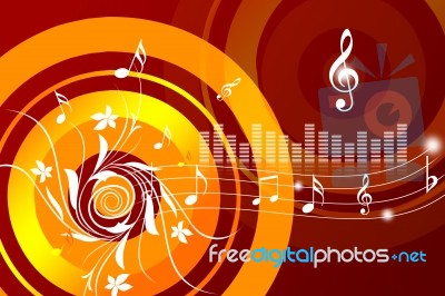 Musical Background Stock Image