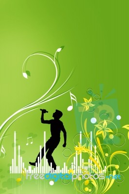 Musical Background Stock Image