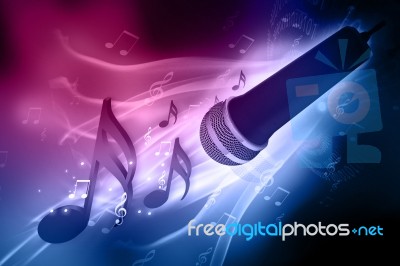 Musical Background Stock Image